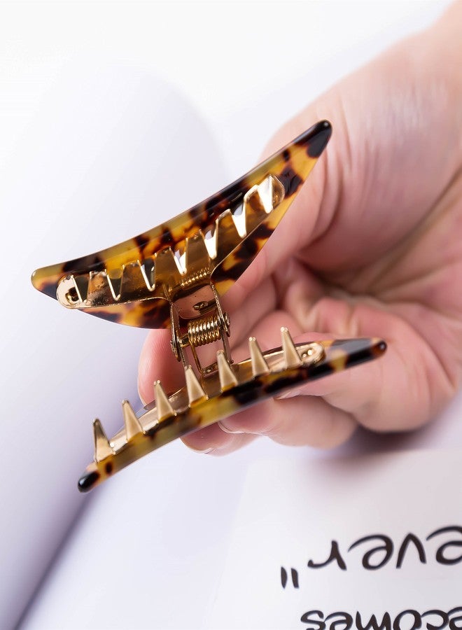 Prettyou Handmade Celluloid French Design Elegant Triangle Alligator Luxury Fashion Accessories Hair Clip Claw for Women (B) - Image 4