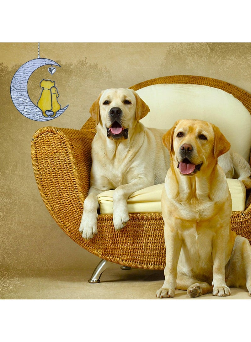 SYOSI Dog Memorial Gifts for Loss of Dog, Sun Catchers Stained Glass Window Hangings Indoor, for Pet Loss Gifts, Pet Sympathy Gifts for Dogs, Pet Memorial Gifts - Image 4