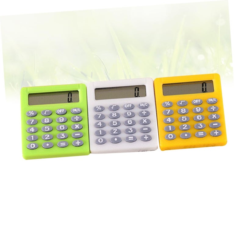 3 Pack Cute Portable Electronic Calculator Random Color For High School Students - Image 3