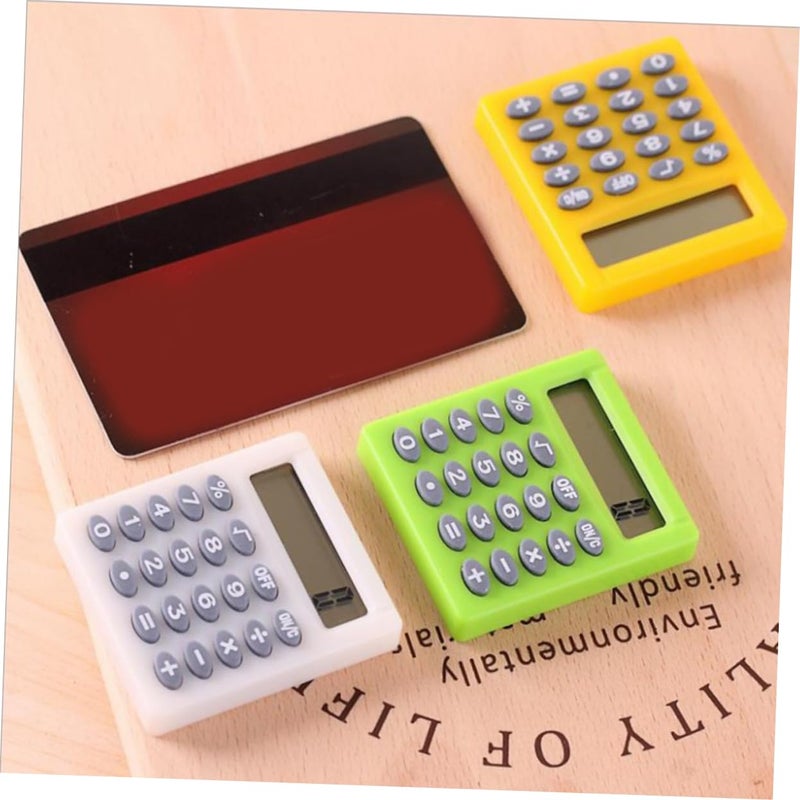 3 Pack Cute Portable Electronic Calculator Random Color For High School Students - Image 5