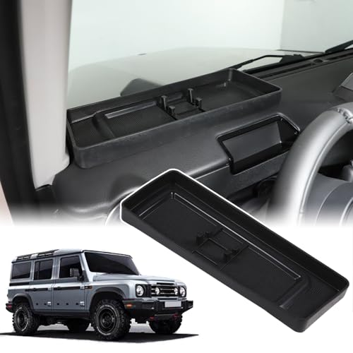 Bekantogy Car Center Console Dashboard Storage Tray Compatible with Ineos Grenadier 2020-2024 Non-Slip Dashboard Storage Tray Interior Storage Box Car Silicone Storage Tray - Image 1