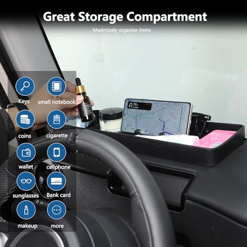 Bekantogy Car Center Console Dashboard Storage Tray Compatible with Ineos Grenadier 2020-2024 Non-Slip Dashboard Storage Tray Interior Storage Box Car Silicone Storage Tray - Image 4