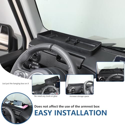 Bekantogy Car Center Console Dashboard Storage Tray Compatible with Ineos Grenadier 2020-2024 Non-Slip Dashboard Storage Tray Interior Storage Box Car Silicone Storage Tray - Image 3