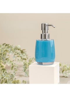 Happy Home Acrylic Soap Dispenser Durable Lotion Pump Refillable for Kitchen or Bathroom 350Ml-(Blue)  - Image 2