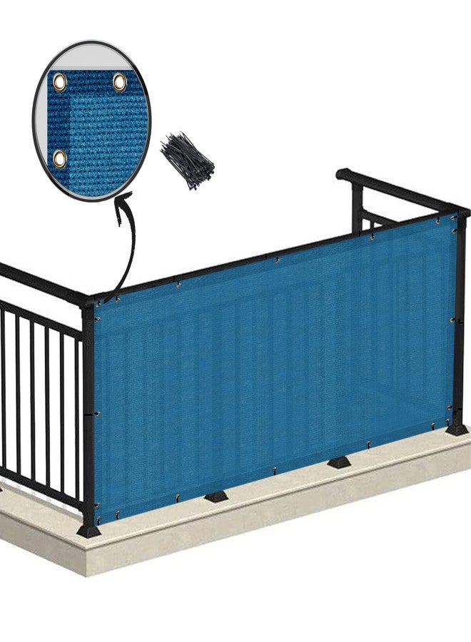 HIPPO Baby Safety Net for Balcony & Staircase Railing Guard for Kids Stairway Safety Net Protector Safety Banister for Baby Toddler (1MTX4MT, Blue) - Image 1