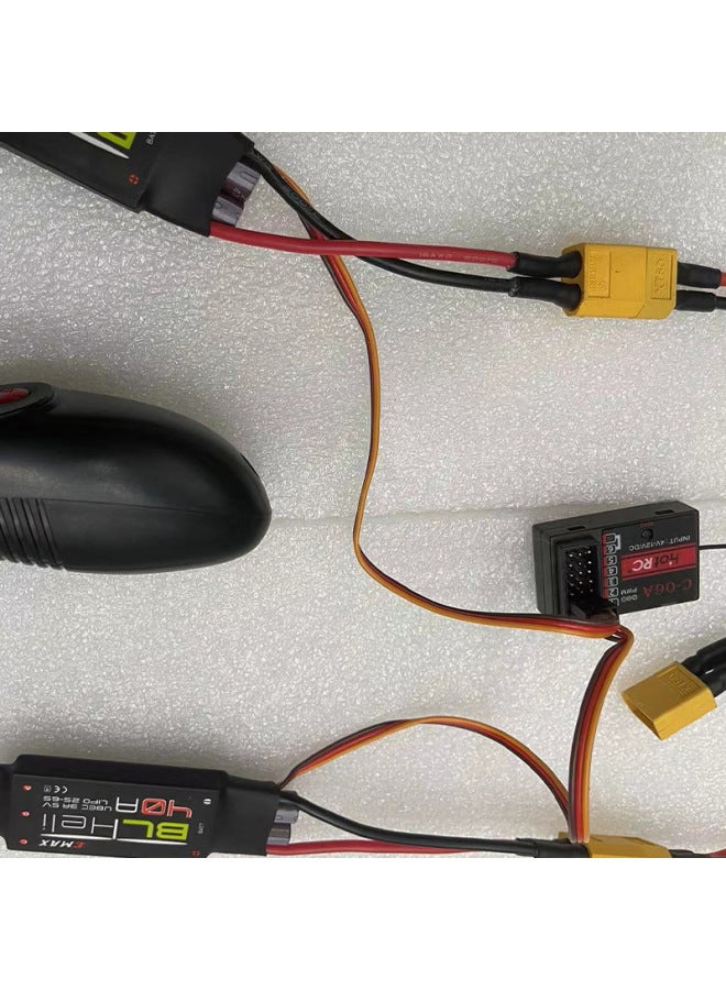 12-24V Ship Model Nest Boat Pull Net Boat Rescue Boat Underwater Propeller Underwater Robot Propeller Kit-Color:Thruster Ordinary Electric Regulating Set Assembly  - Image 2