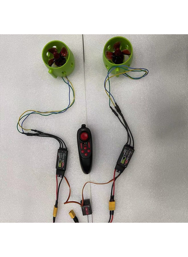 12-24V Ship Model Nest Boat Pull Net Boat Rescue Boat Underwater Propeller Underwater Robot Propeller Kit-Color:Thruster Ordinary Electric Regulating Set Assembly  - Image 3