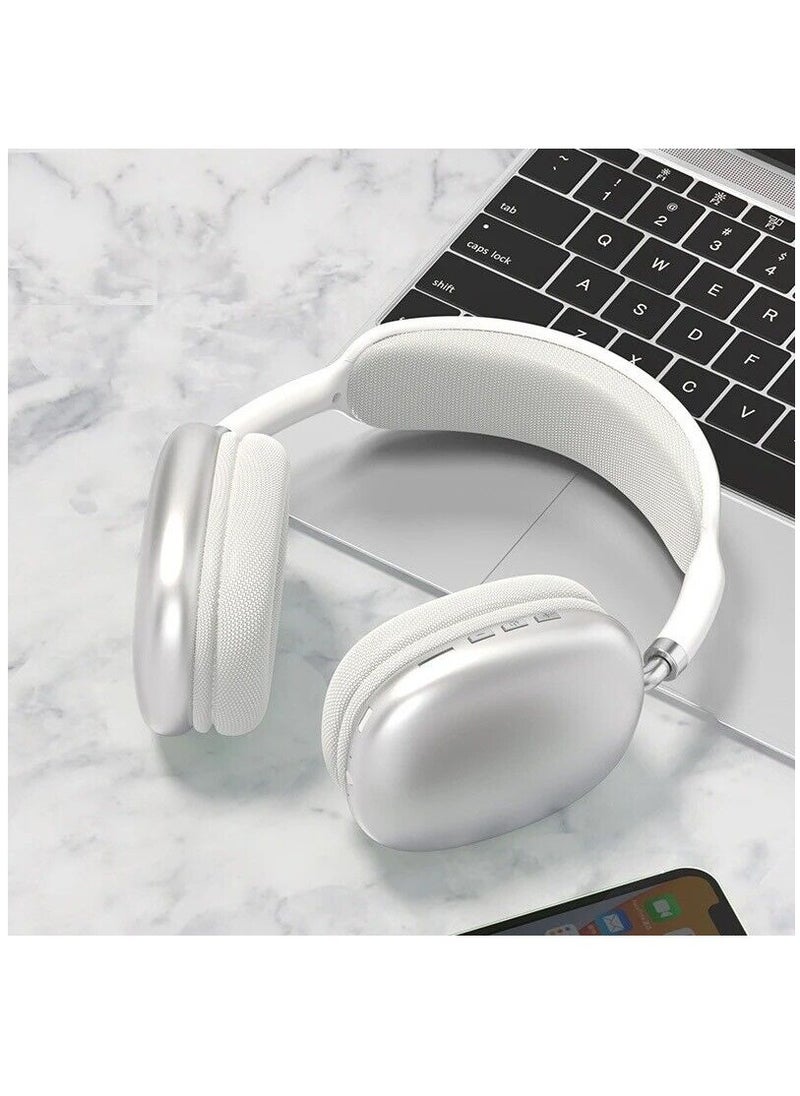 Wireless Bluetooth Headphones With Mic Noise Cancelling Headsets Stereo Sound