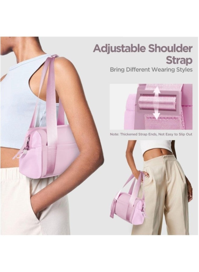 Generic Large-capacity Women's All-match Sports Shoulder Multi-function Travel Fitness Fashion Portable Storage Bag-Color:Pink  - Image 3