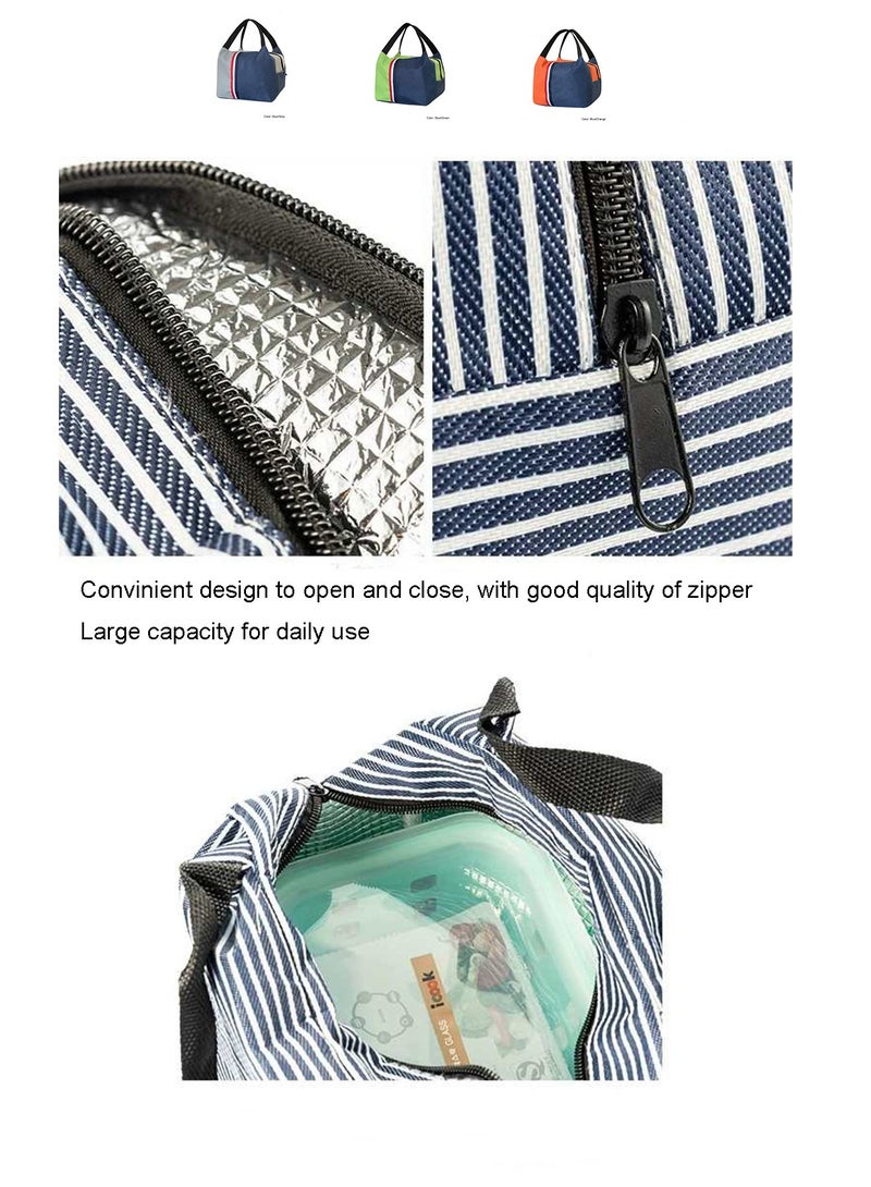 DB Innov. Lunch Bag, Insulated Lunch Bag for Kids Adult Women Men, Reusable Size M 27*20*17CM Capacity Lunch Tote Bags, Leakproof Food Lunch Containers, Thermal Cooler Bag for Work Travel Outdoor School Picnic, 2 colors. - Image 5