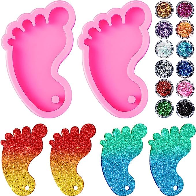 Snoogg Snoogg Baby Feet Epoxy Resin Casting Molds for DIY Crafts,Gifting, Occasion Baby Shower etc.  - Image 3