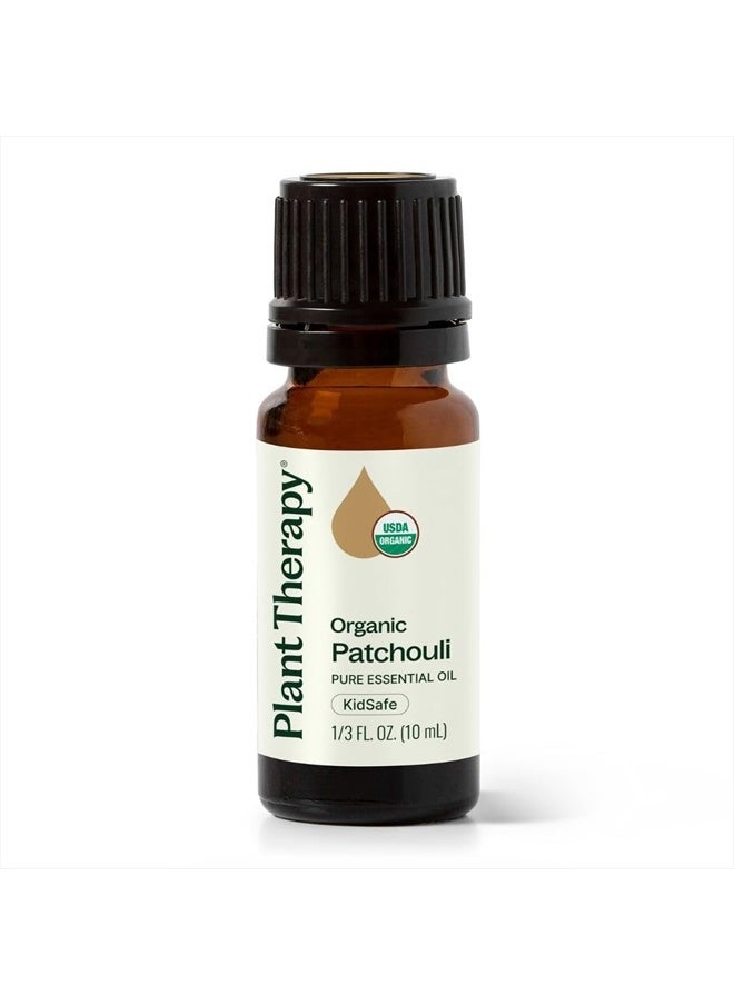 Plant Therapy Organic Patchouli Essential Oil 10 mL (1/3 oz) 100% Pure, Undiluted, Therapeutic Grade  - Image 1