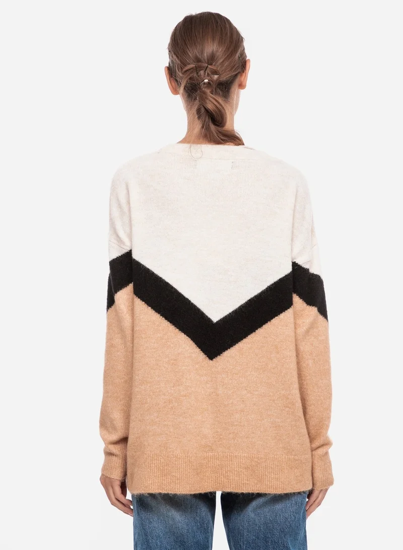 VERO MODA Colorblock Sweater