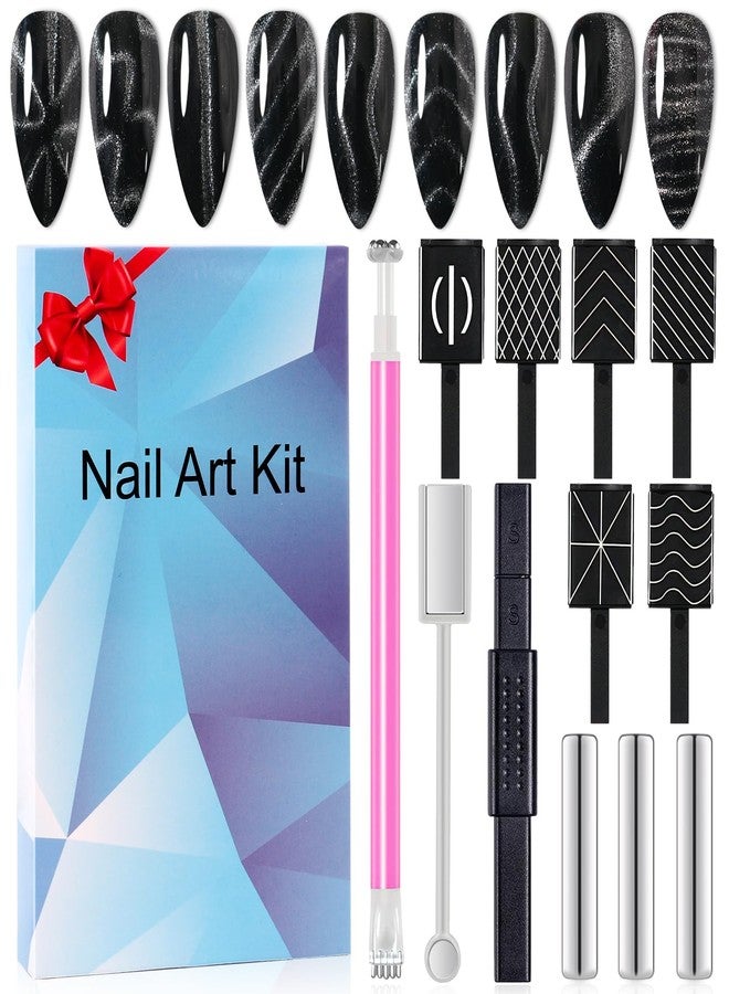 Major Dijit Cat Eye Magnet for Nails - Nail Art Tools Kit with Strong Magnetic Wands for Cat Eye Gel Polish, Salon Quality Design Sticks for Holographic & Galaxy Nail Art - Image 1