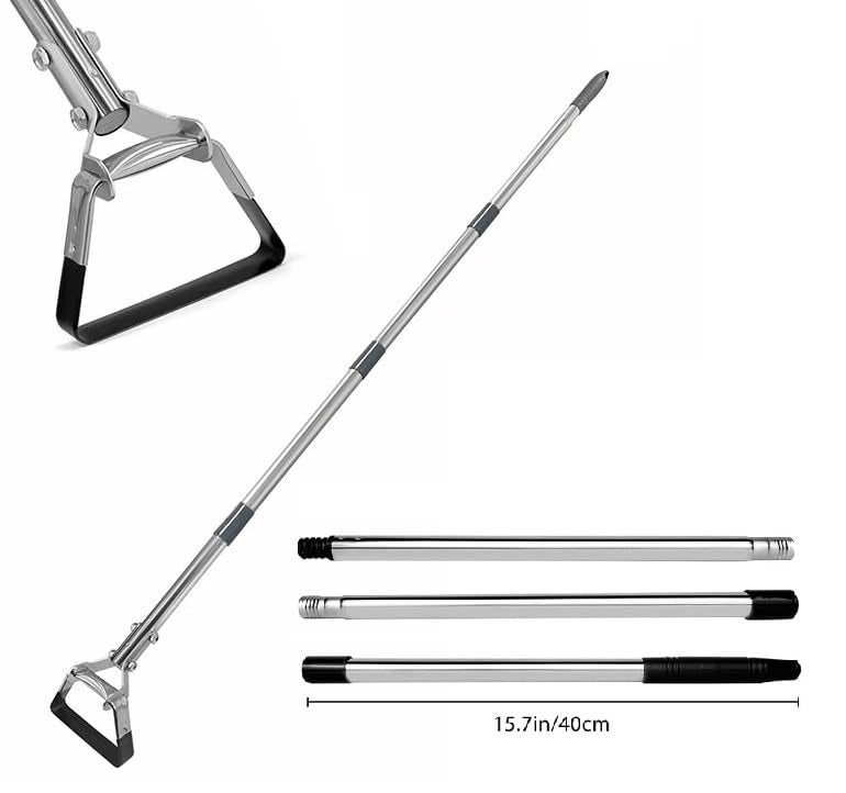 MLHpeak Hoe Garden Tool, Scuffle Garden Hoe with Long Handle, Adjustable Hula Hoe for Easy Weeding (45 Inch) - Image 2