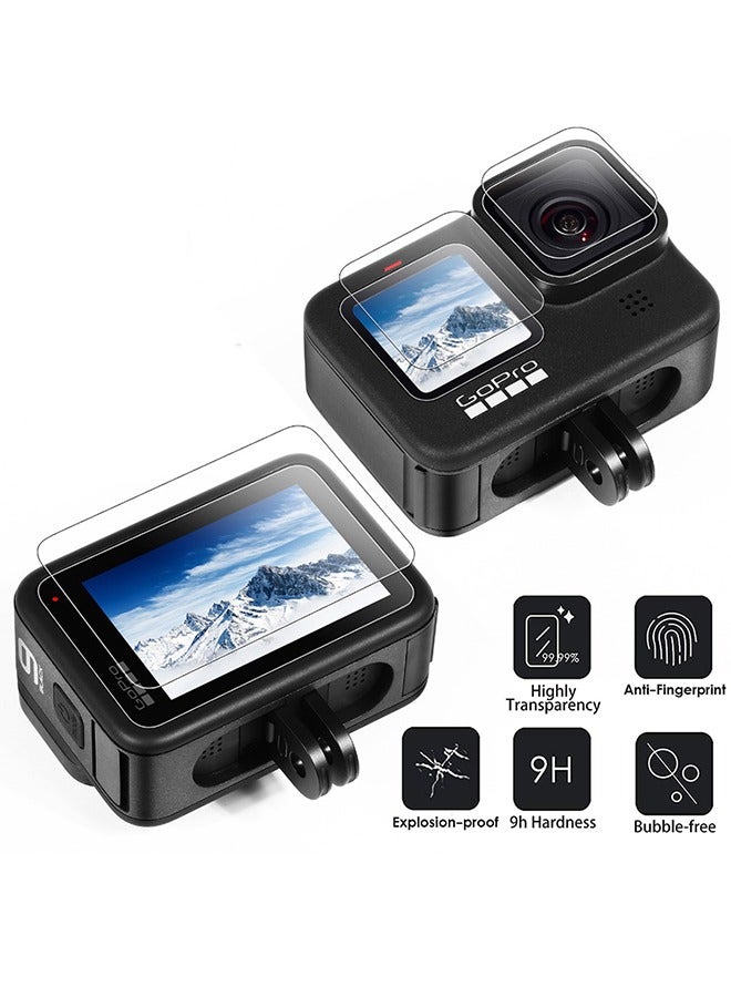 Silicone Sleeve Case for Go Pro Hero 11 /Hero 10 /Hero 9, Screen Protectors  Lens Caps  Lanyard for Go Pro Hero 11 /10 / 9 Accessories Kit (Black)  - Image 4