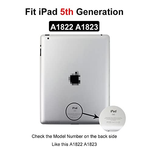JPUNG for iPad 5 (5th Generation 2017 Released) Glass Screen Replacement A1822 A1823, Only for 5th Gen Touch Digitizer 9.7 Inch, +Home Button, Full Repair Kit - Image 2