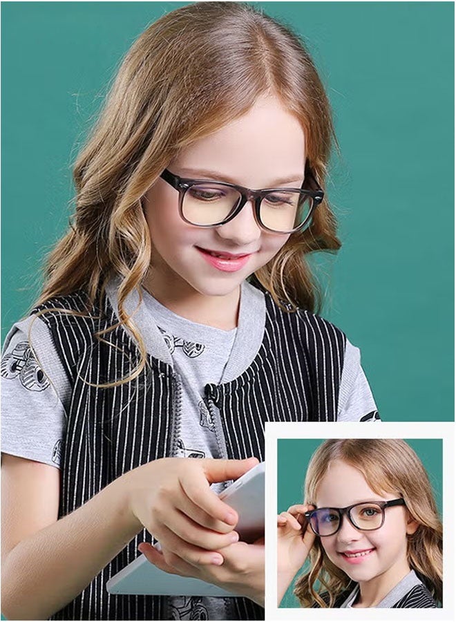 Realfrog Kids Blue Light Blocking Glasses, Anti Eyestrain Computer Glasses, Gaming Eyewear UV400 Protection with Light Weight TR90 Frame for Boys Girls and Children Age 3-12, Transparent Gray - Image 5