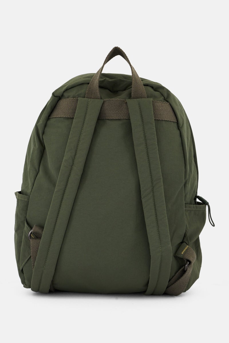 bebe Women Brand Logo Backpack 27 L x 35 H x 10 W cm, Olive - Image 2