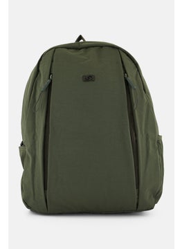 bebe Women Brand Logo Backpack 27 L x 35 H x 10 W cm, Olive  - Image 1
