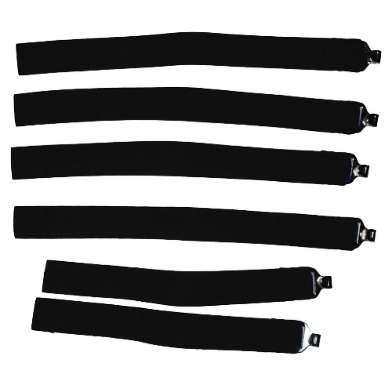 Rawlings Rawlings | Catcher's Leg Guard Straps | Baseball/Softball | Set of 6 | Black 