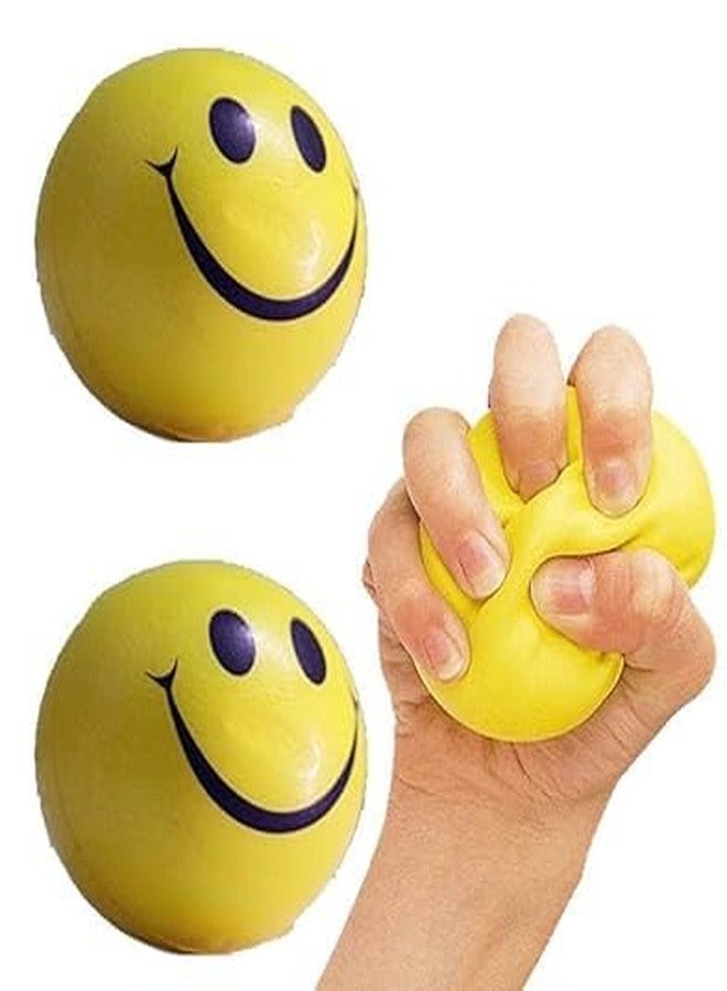 Awadh- Smile face Squeeze Ball Soft Ball | Fingers Exercise Ball |Soft Ball | Smily Ball l ( Pack of 2 ) Ball - Image 1