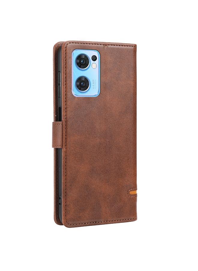 S-TOP Case For OPPO Reno7 SE Classic Wallet Flip Leather Phone Case - Image 3