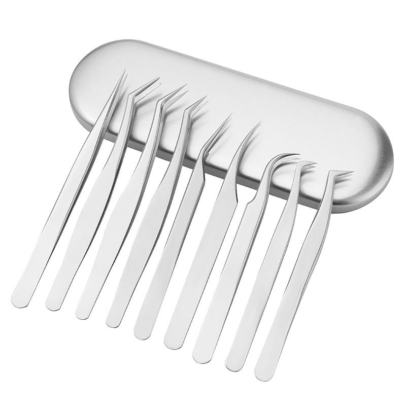 Eyelash Tweezers Set - Gold Feather Tweezers for Lash Extensions - Image 5