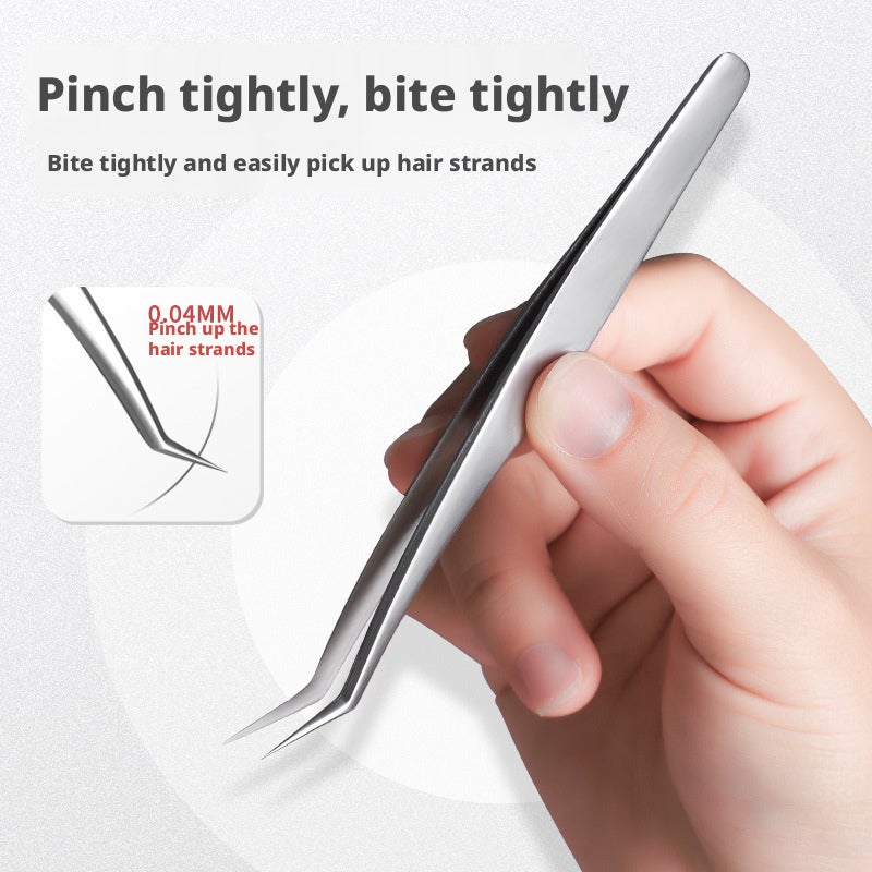Eyelash Tweezers Set - Gold Feather Tweezers for Lash Extensions - Image 3