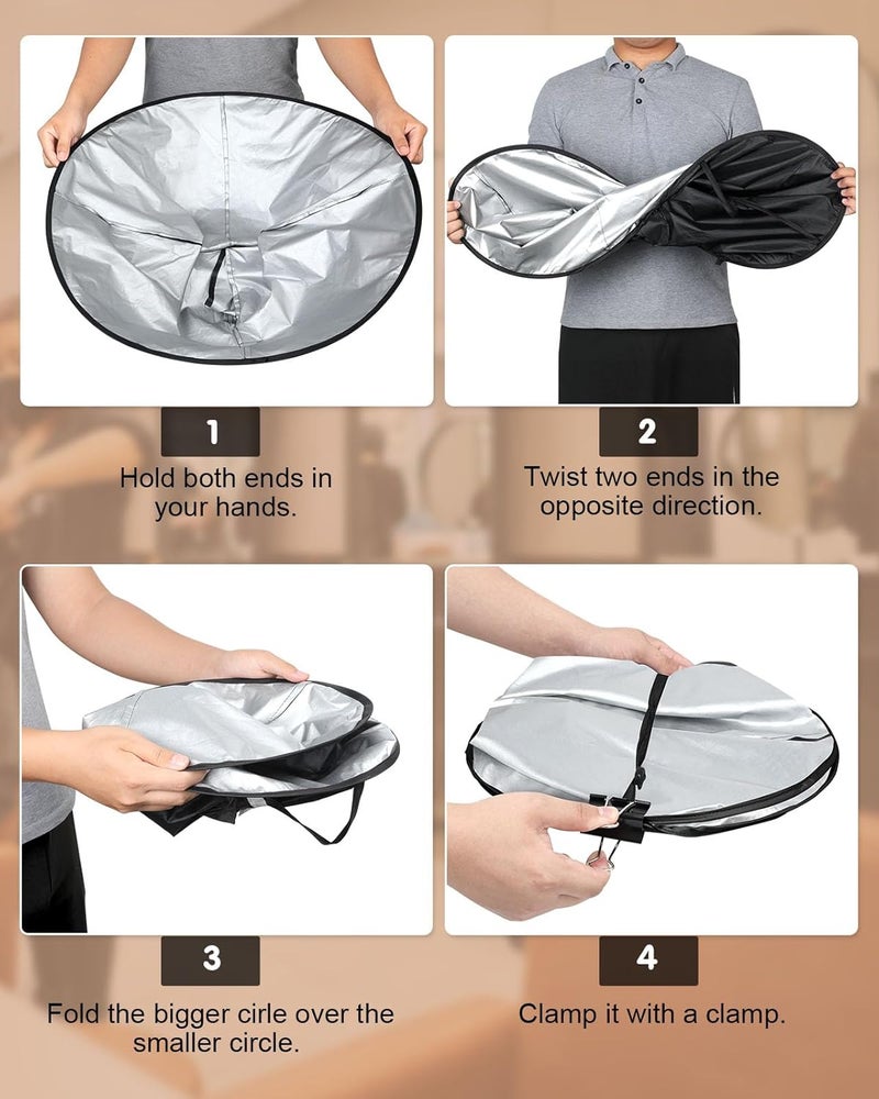 Lictin Hair Cloak Cape Black - Haircut Cape Umbrella Waterproof - Image 3