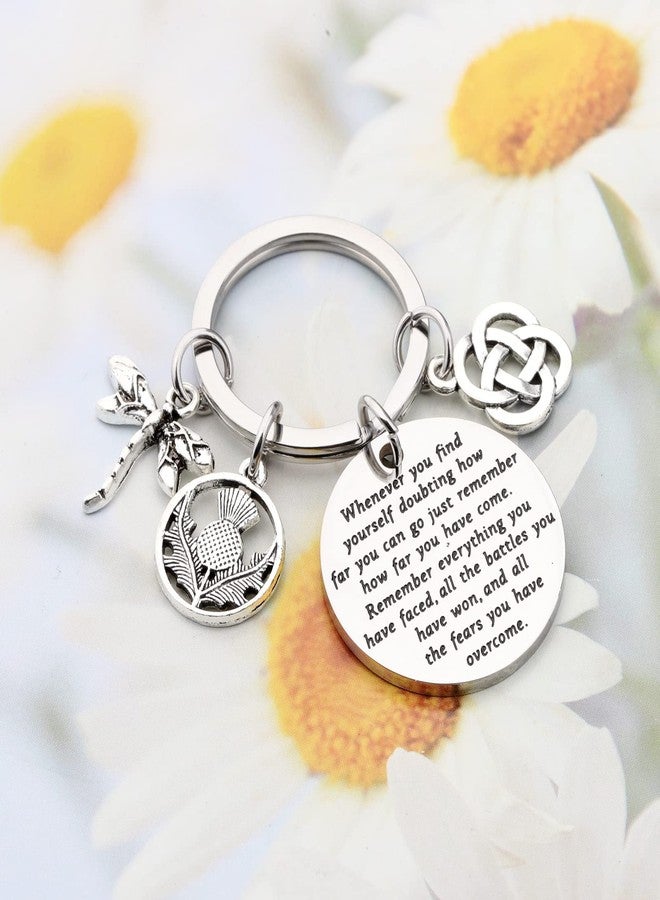 لوجيب بيردجوت هدايا مستوحاة من مسلسل Lywjyb Birdgot التلفزيوني: سلسلة مفاتيح بتصميم اليعسوب ونبات الشوك الاسكتلندي، هدية لمحبي الأفلام (مفتاح خارجي) - Image 4