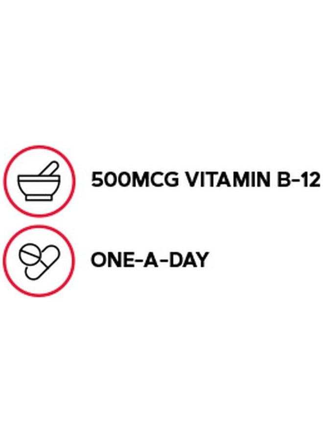GNC Vitamin B-12 500Mcg, 100 Tablets, Supports Energy Production  - Image 3