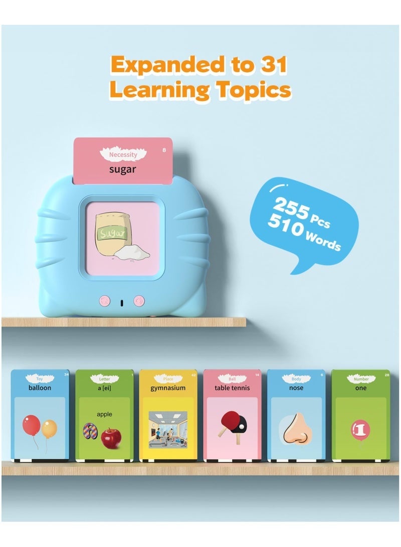 Bukela Bilingual Arabic and English Talking Flash Cards for Ages 2+, Pocket Speech Therapy Tools with 244 Words, Montessori Language Learning, Children's Sensory Learning Kit - Image 4