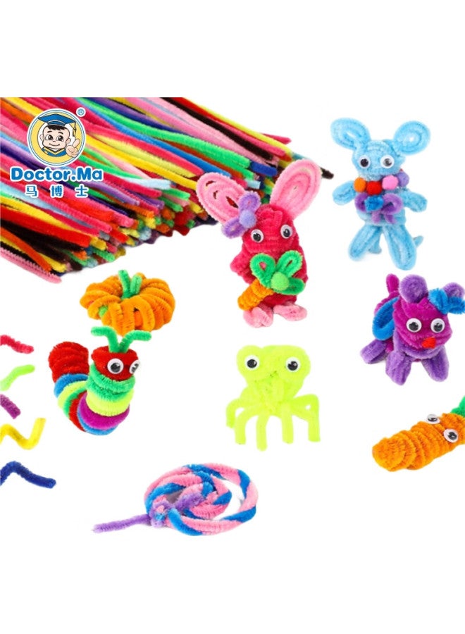 Doctor Ma Dr. Ma Children'S Twist Stick, Macaron Color Fuzz Felt Strip, Kindergarten Diy Craft Class Material Kit, Toy, Birthday Gift - Image 2