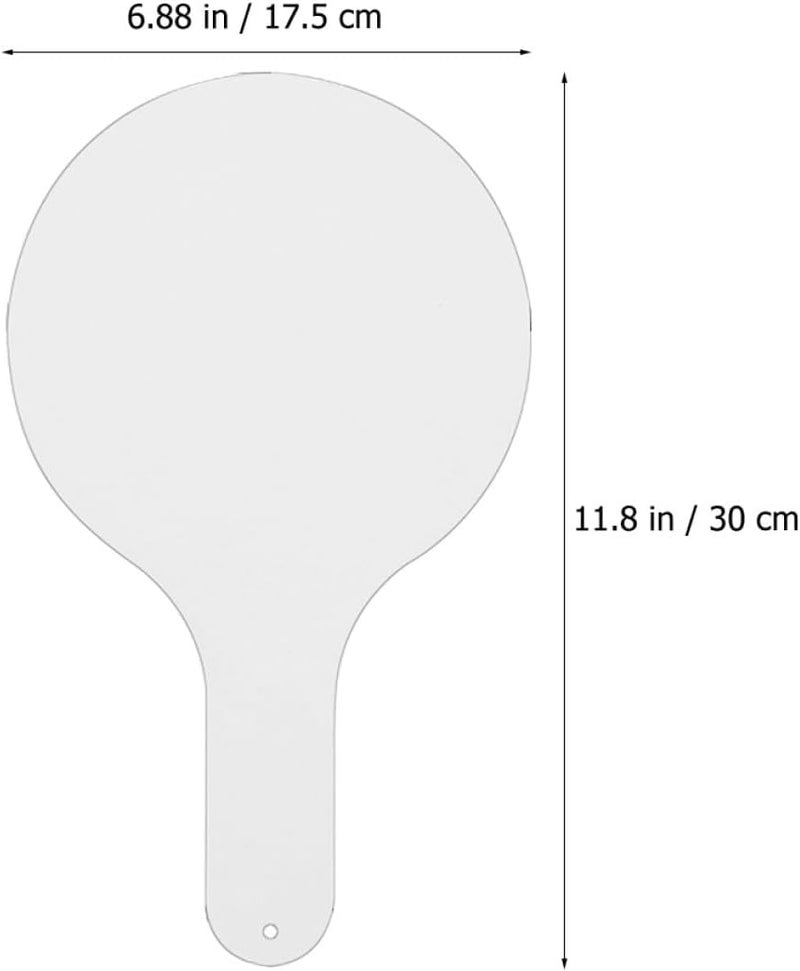 Double-Sided Portable Dry Erase Whiteboard Paddle, Handheld Student Answer Board with Reusable Writing Surface for Classroom Voting and Home Teaching - Image 2