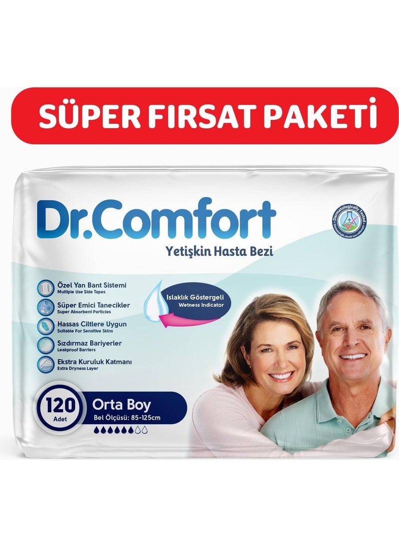 Adult Patient Diapers with Waist Tie Medium 4 Pack of 30 120 Pieces - pzsku/ZDF5B6D50705FFECEF977Z/45/_/1730758957/c3926a53-aba1-412d-a945-55229f5b9ef5