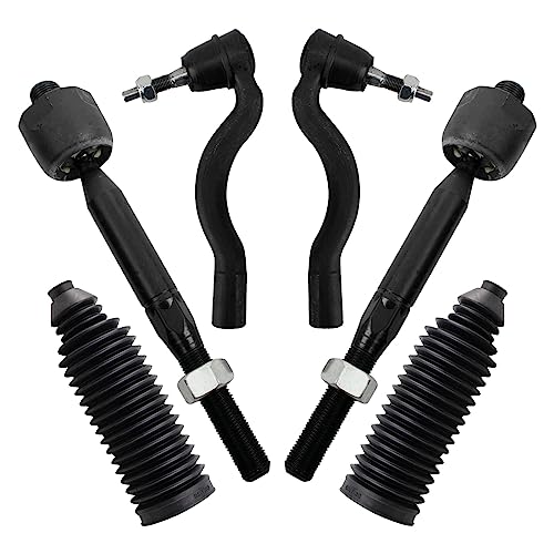 TRQ Front Steering Kit Steering Rack & Pinion Bellow Tie Rod Compatible with 2016-2020 Dodge Durango Jeep Grand Cherokee - Image 1