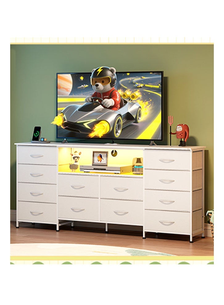 إن كي أكس نموذج تلفزيون كبير الحجم مكون من 12 درجًا للداخل وغرفة النوم باللون الأبيض 65.83 بوصة - Image 2