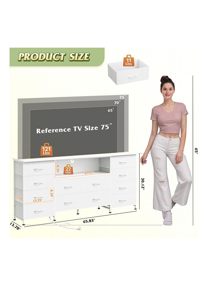 إن كي أكس نموذج تلفزيون كبير الحجم مكون من 12 درجًا للداخل وغرفة النوم باللون الأبيض 65.83 بوصة - Image 4