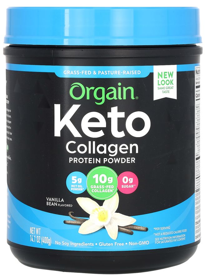 Keto Collagen Protein Powder Vanilla Bean 14.1 oz (400 g)