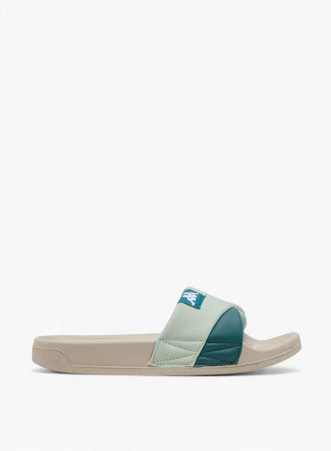 Women's Logo Detail Panelled Slides