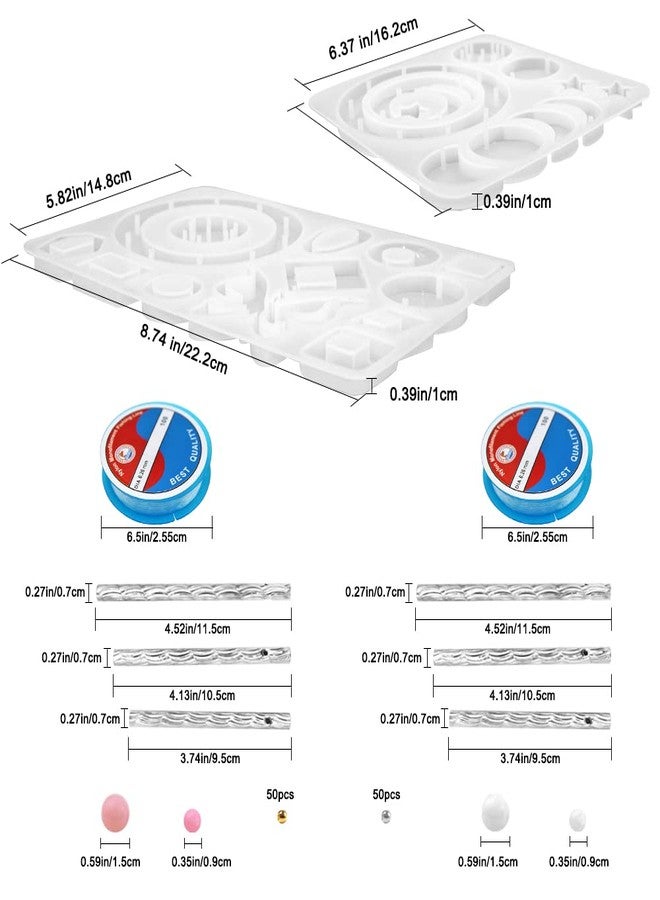 FineGood 2 Set Wind Chimes Resin Molds, Resin Molds Silicone Butterfly Moon Silicone Molds for Epoxy Resin DIY Winds Chime Gifts for Women Home Decor - Image 4