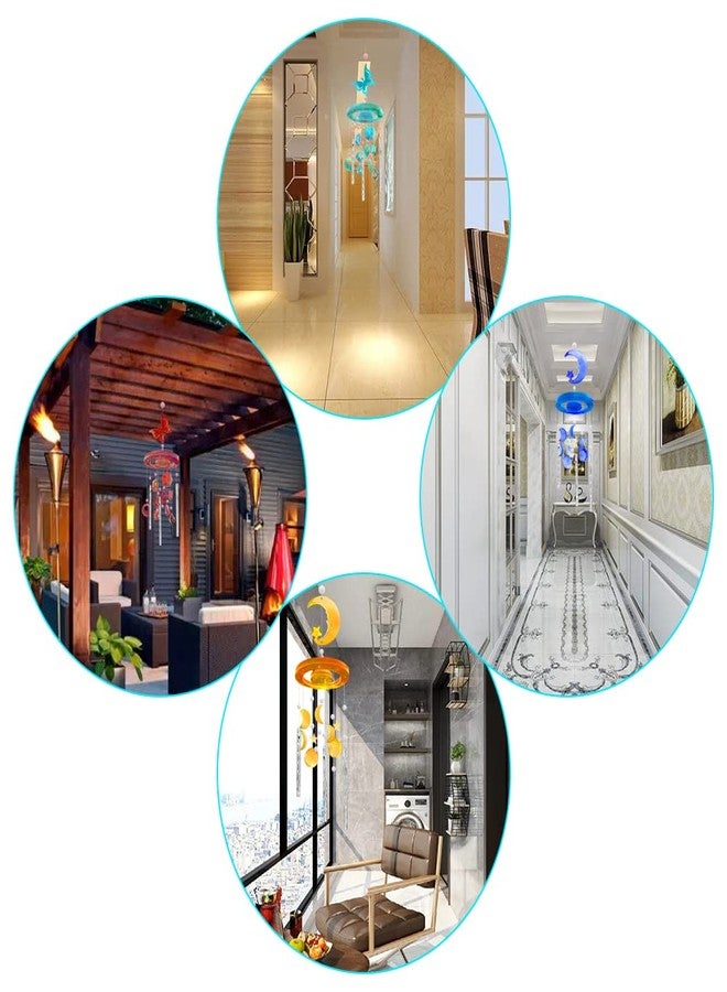 FineGood 2 Set Wind Chimes Resin Molds, Resin Molds Silicone Butterfly Moon Silicone Molds for Epoxy Resin DIY Winds Chime Gifts for Women Home Decor - Image 3