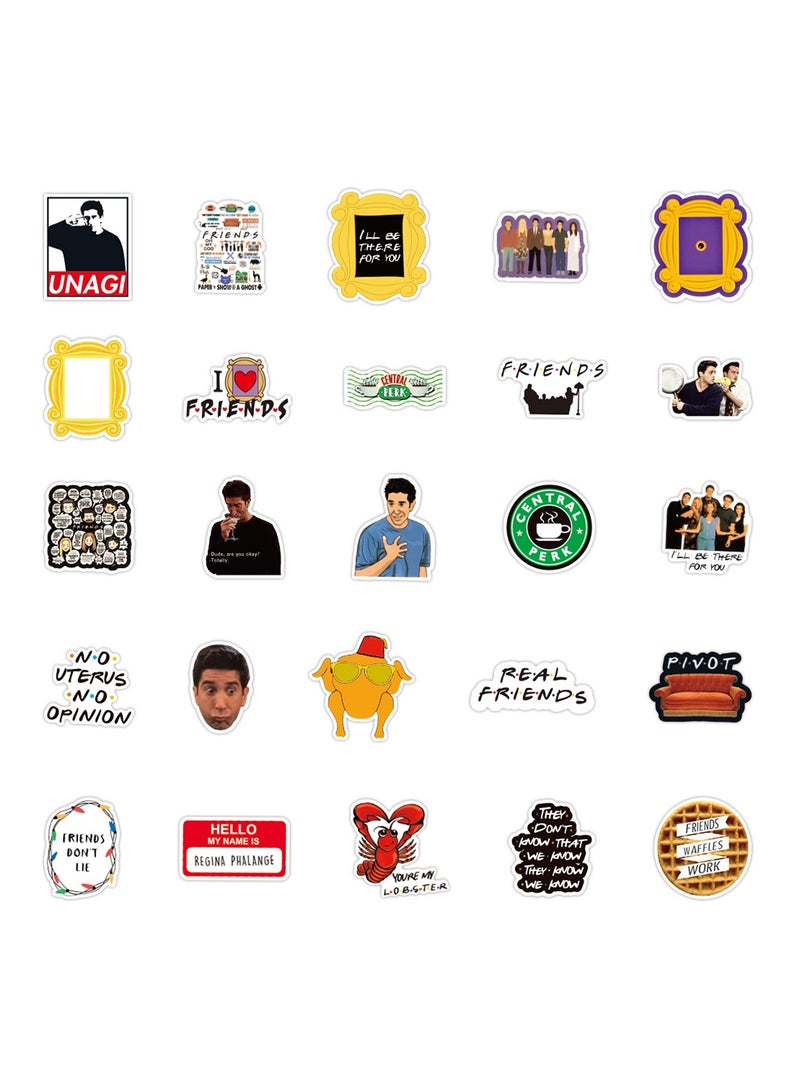 50 Pcs Classical American Drama Friends Stickers - Image 2