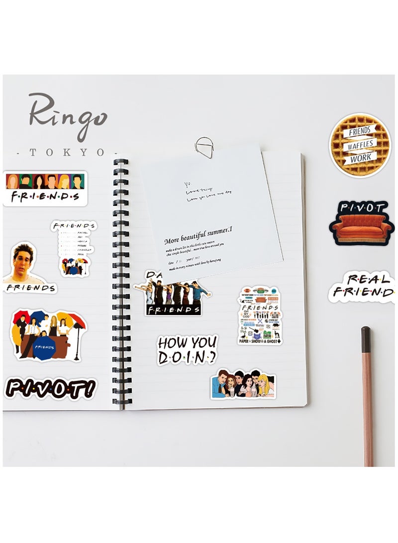 50 Pcs Classical American Drama Friends Stickers - Image 4