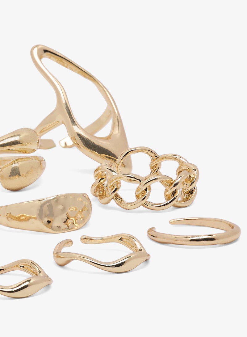 Ginger Chunky Gold Rings - Image 4
