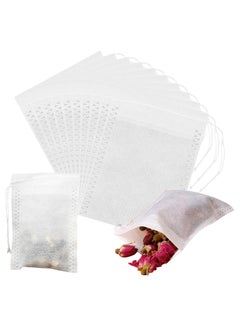 Generic Disposable Non-Woven Drawstring Tea Filter Bags, 7 x 9cm, 100 pcs  - Image 1