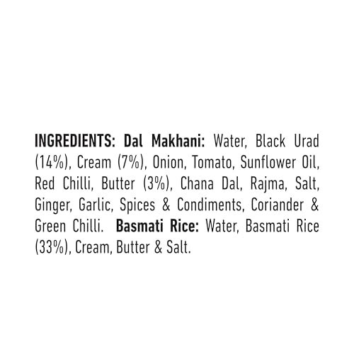 Gits Ready to Eat Basmati Rice + Dal Makhani Combo Indian Meal, Pure Veg Heat and Eat, 1125g (Pack of 3 X 375g Each) - Image 5
