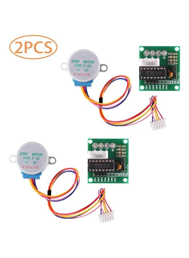 28BYJ 48 Stepper Motor 2 Sets With ULN2003 Driver Module For Arduino Robotics Projects - Image 1