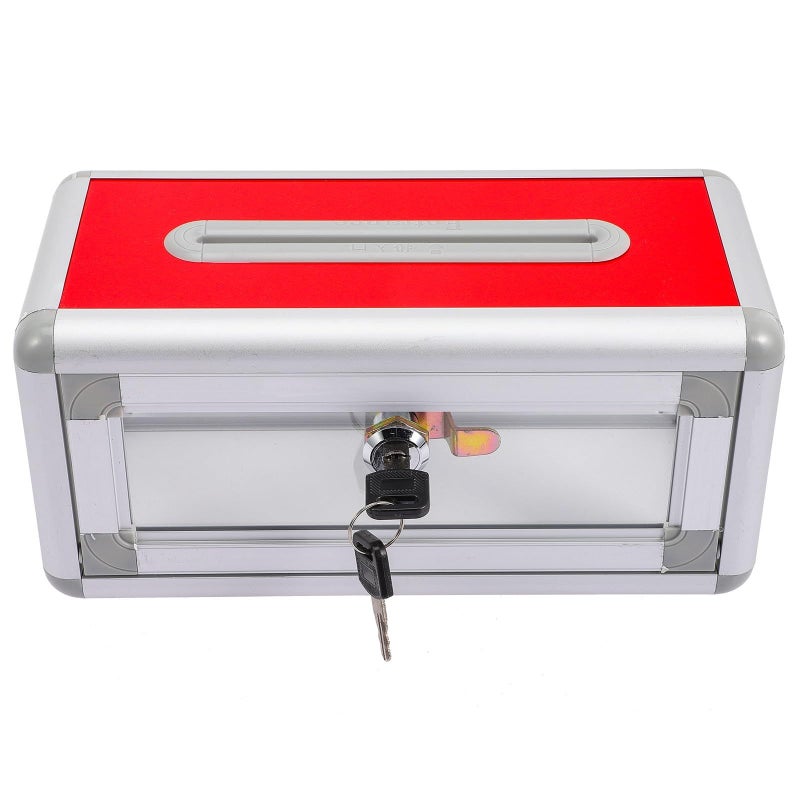 Lockable Business Card Case Multifunctional Ballot Box Office Storage Organizer for Conference Retail Travel - Image 2